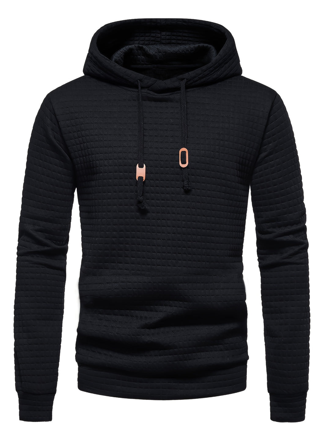 Men's Waffle Weave Comfort Hoodie-Hoodie-Bennys Beauty World