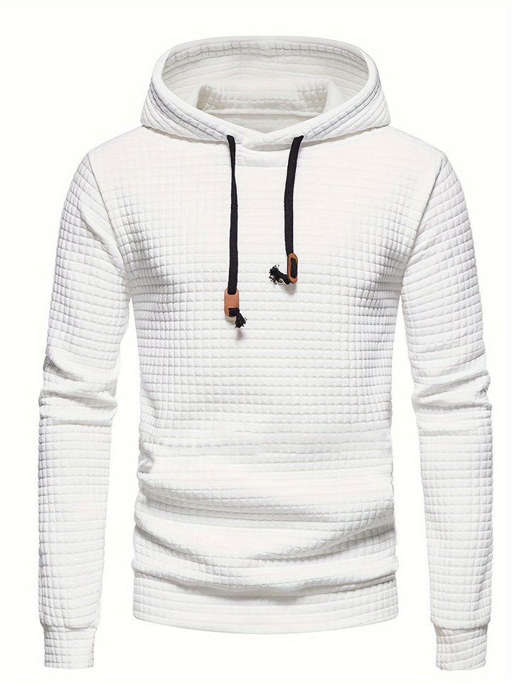 Men's Waffle Weave Comfort Hoodie-Hoodie-Bennys Beauty World