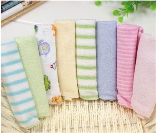 8Pcs /Set Baby Infant Newborn Bath Towel Washcloth Bennys Beauty World