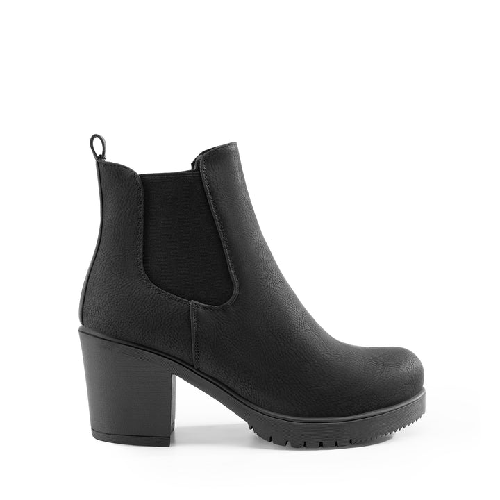 Chunky Heel Booties for Women | Slip-On, High Heel