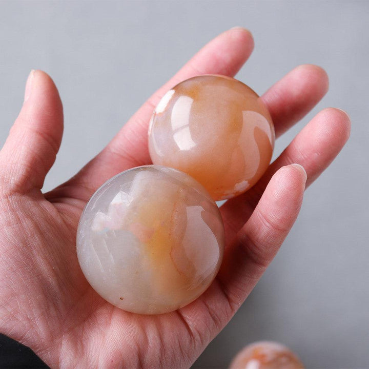 Natural Crystal Cherry Blossom Agate Crystal Decoration