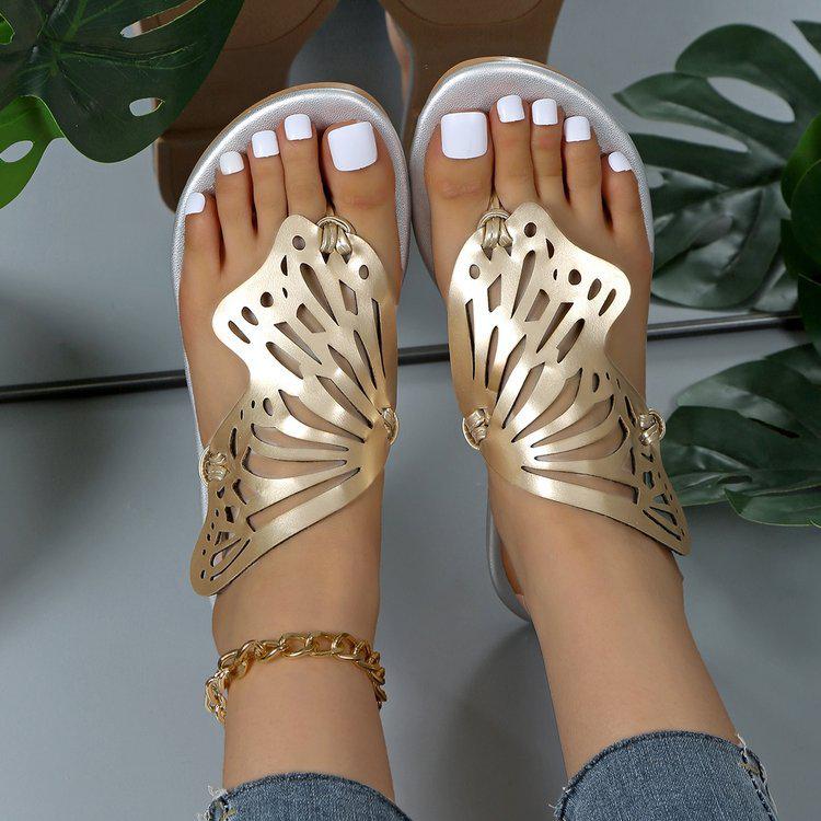 Fashion Hollow Butterfly Flip-Flops Summer Sandals For Women-shoe-Bennys Beauty World