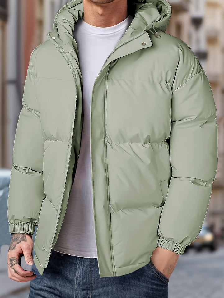 Men's Winter Windproof Hooded Jacket-Bennys Beauty World