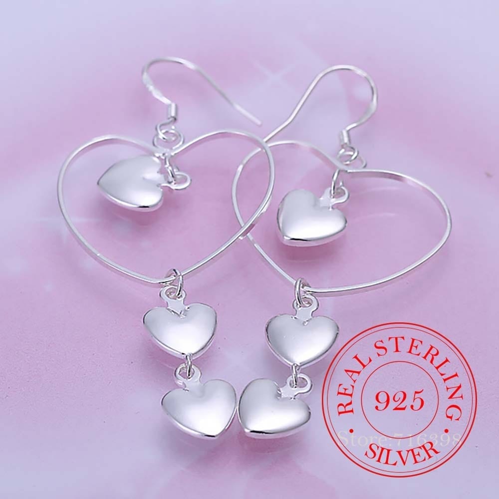 925 Sterling Silver  Vintage Long Tassel Earrings For Women Bennys Beauty World
