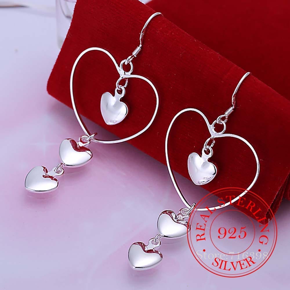 925 Sterling Silver  Vintage Long Tassel Earrings For Women Bennys Beauty World