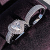 925 sterling silver zircon cut wedding ring set for women Bennys Beauty World
