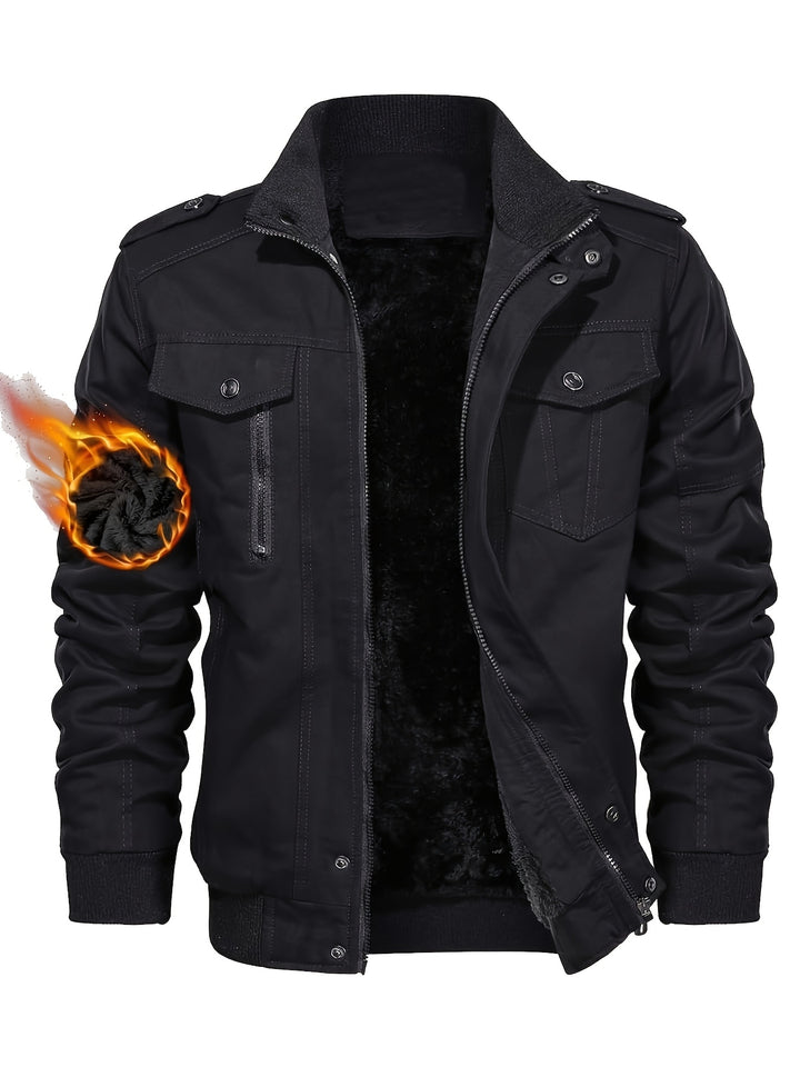 Men's Winter Jacket—Warm &amp; Thick Velvet
