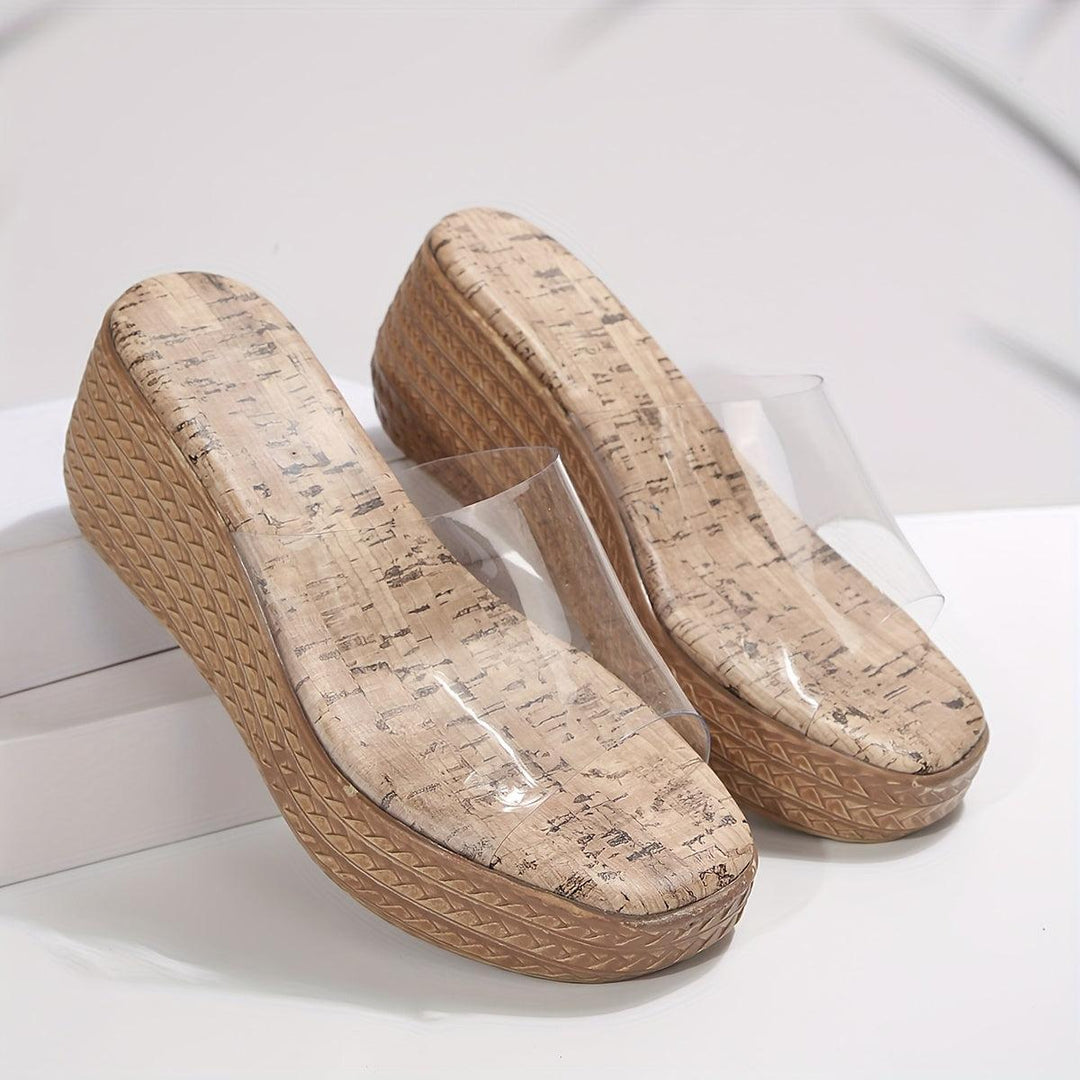 Height-Increasing Women's Slip-On Sandals