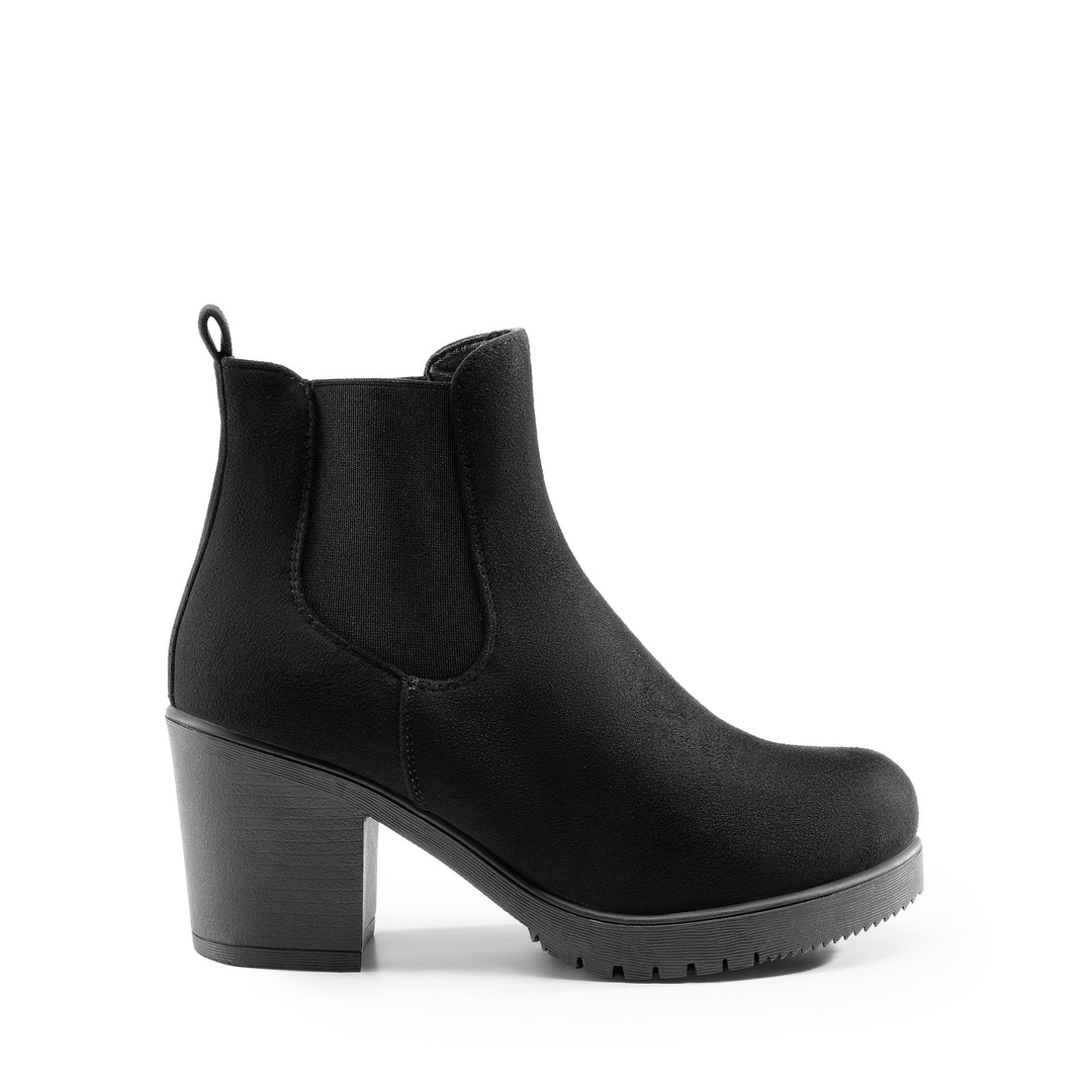Chunky Heel Booties for Women | Slip-On, High Heel