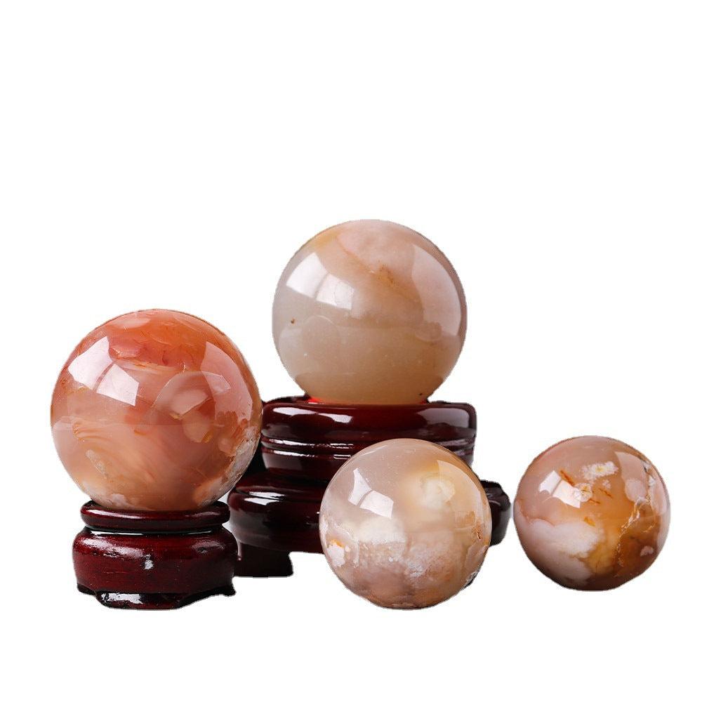 Natural Crystal Cherry Blossom Agate Crystal Decoration