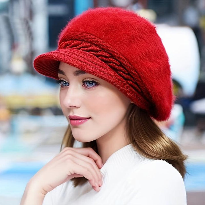 Thick Knit Winter Hat for Women Warm Christmas Hat-Hat-Bennys Beauty World