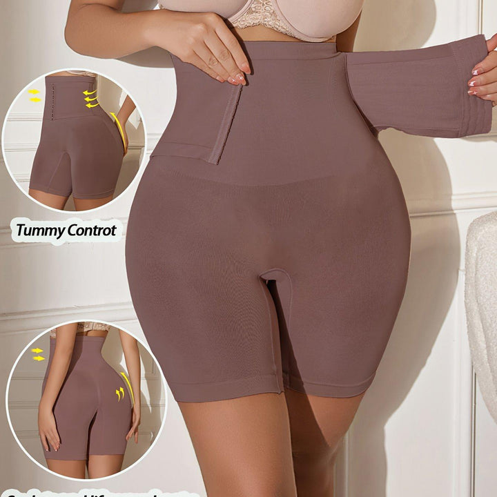 1pc High Waist Seamless Abdomen Control Shorts - Bennys Beauty World