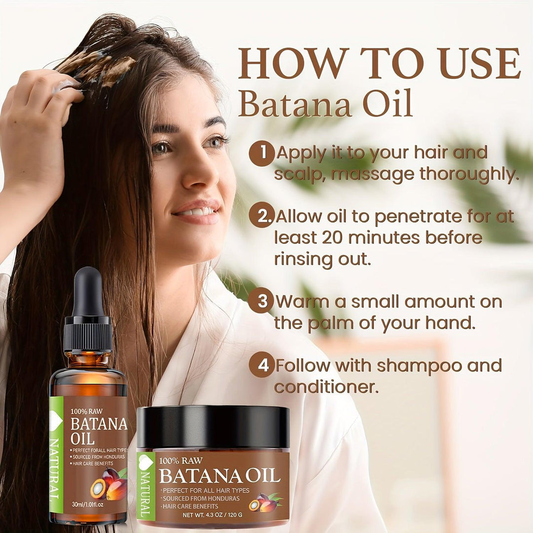 2pcs of Natural Honduran Batana hair oil 120g - Bennys Beauty World