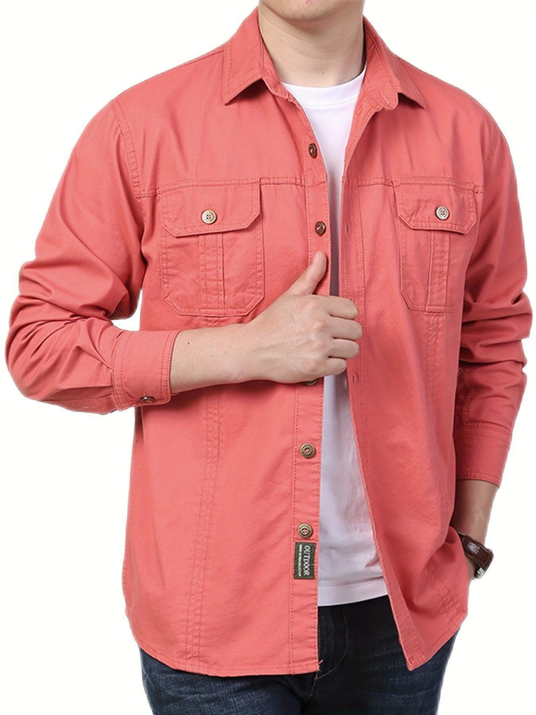 Men's Lightweight Long-Sleeve Work Shirt