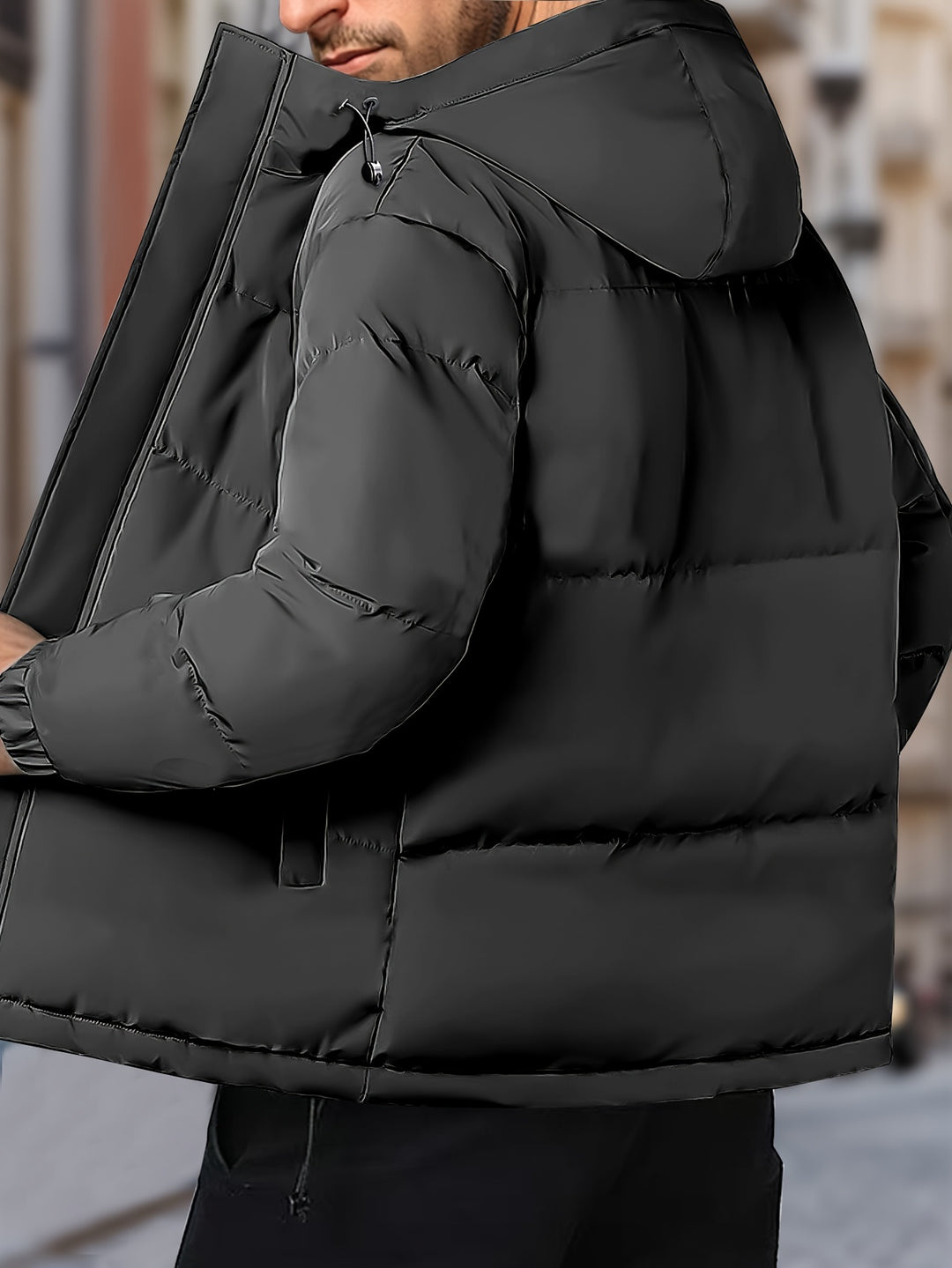 Men's Winter Windproof Hooded Jacket-Bennys Beauty World