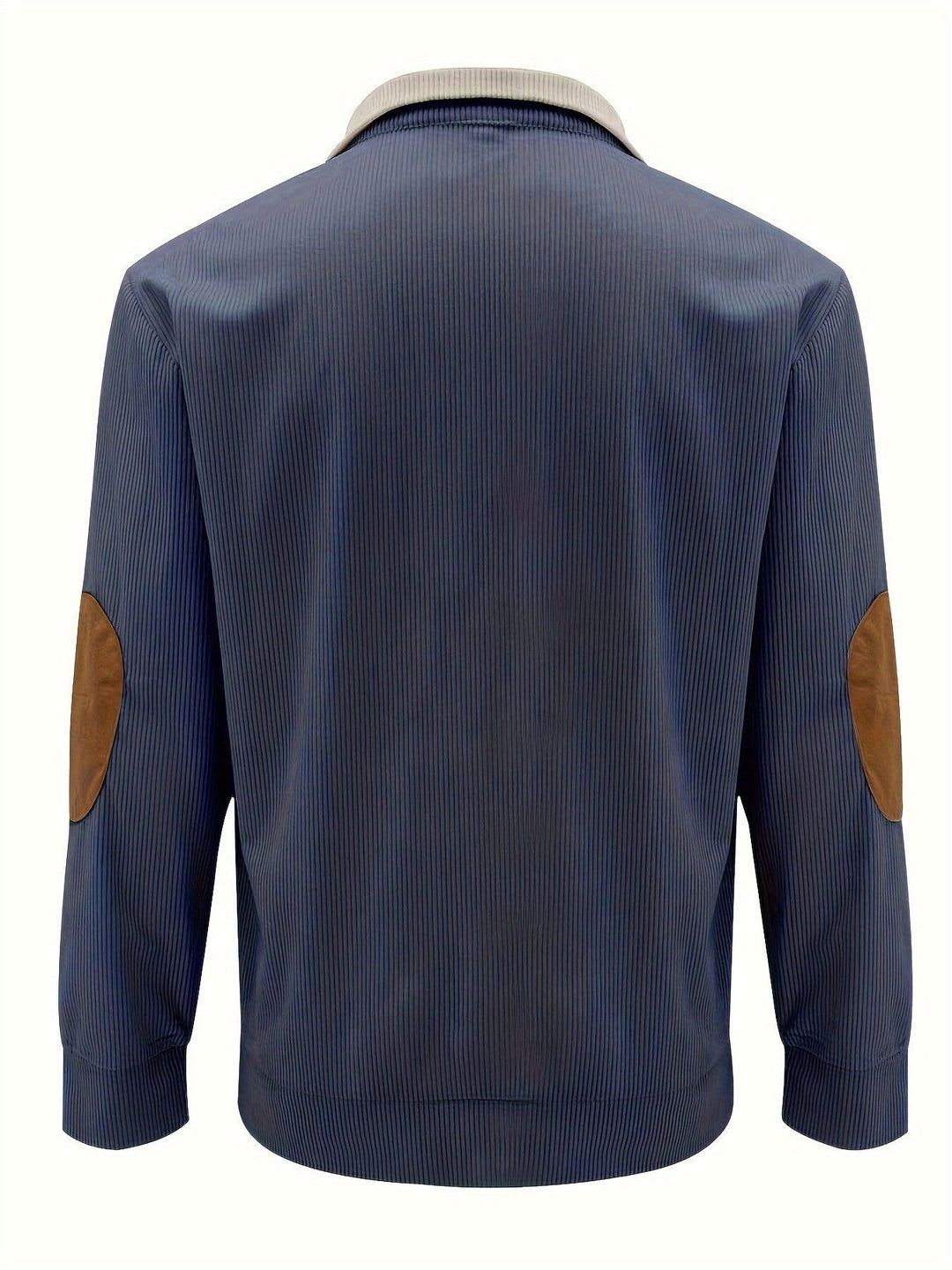 Men's Trendy Patchwork Long Sleeve Henley Shirt-Bennys Beauty World