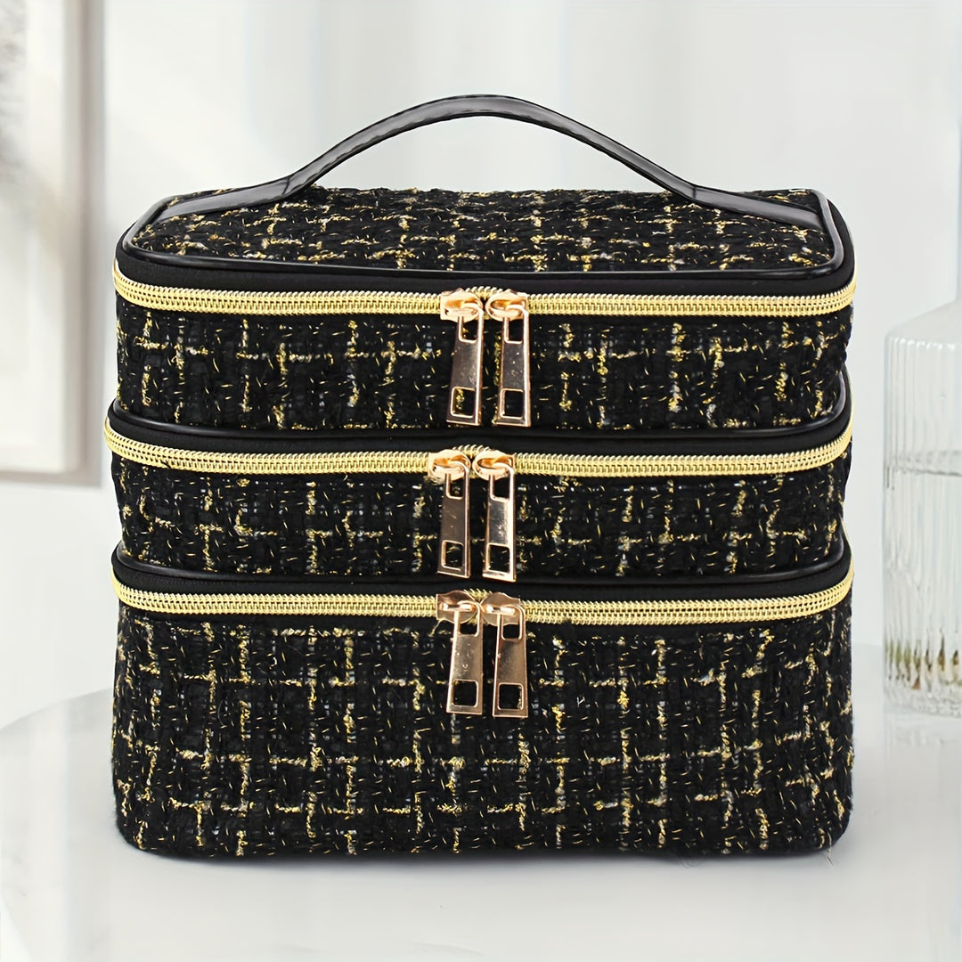 Stylish and lightweight large-capacity makeup bag