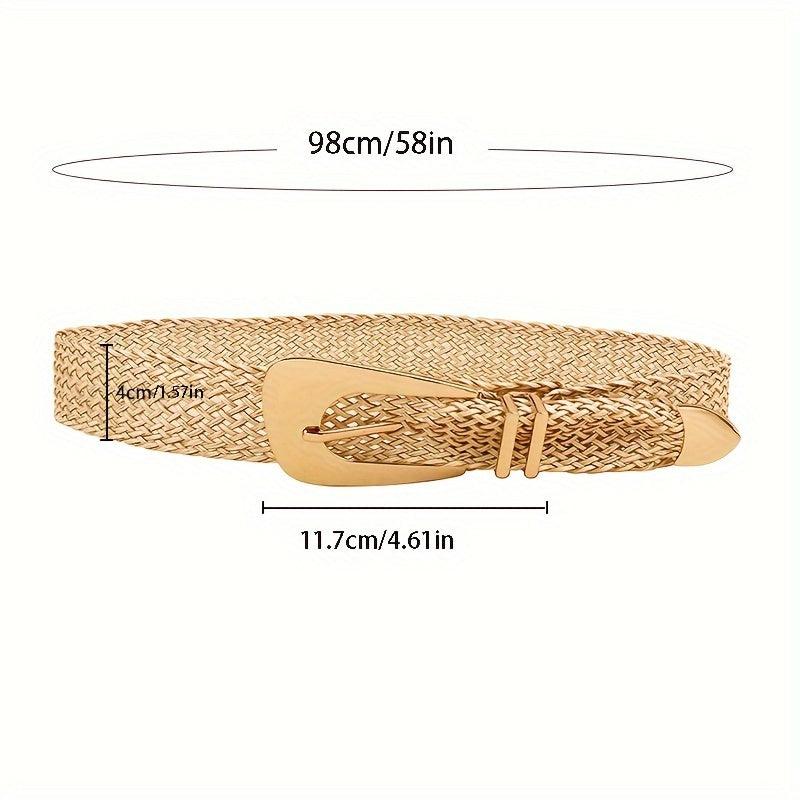 Trendy Golden Woven Belt - Perfect for Any Occasion-Belt-Bennys Beauty World