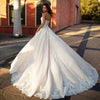 A-line Wedding Dresses Lace Back Vintage Bridal Gowns Bennys Beauty World