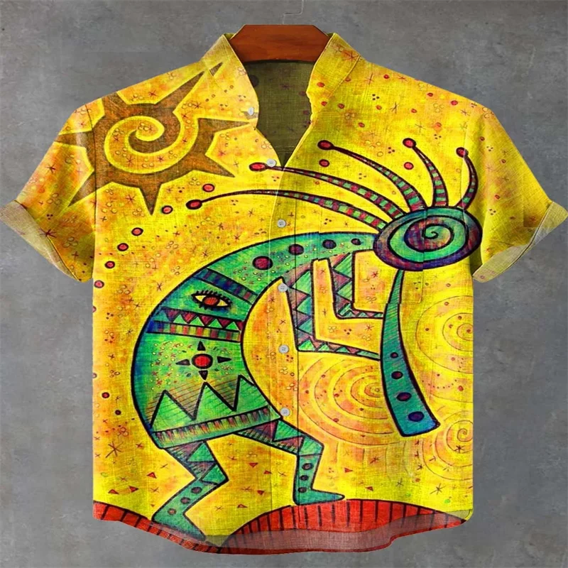 Men's Short Sleeve Shirt Beach Vacation Men's Wear-Bennys Beauty World