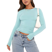 Spring Streetwear Crop Pullover Top-blouse-Bennys Beauty World