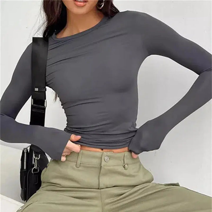 Spring Streetwear Crop Pullover Top-blouse-Bennys Beauty World