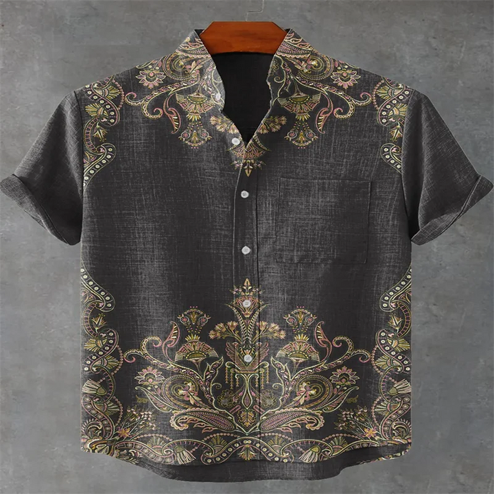 Men's Short Sleeve Shirt Beach Vacation Men's Wear-Bennys Beauty World