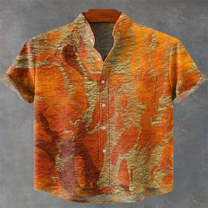 Men's Short Sleeve Shirt Beach Vacation Men's Wear-Bennys Beauty World