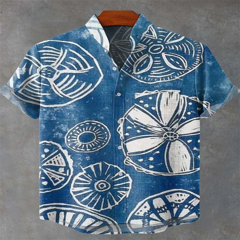 Men's Short Sleeve Shirt Beach Vacation Men's Wear-Bennys Beauty World