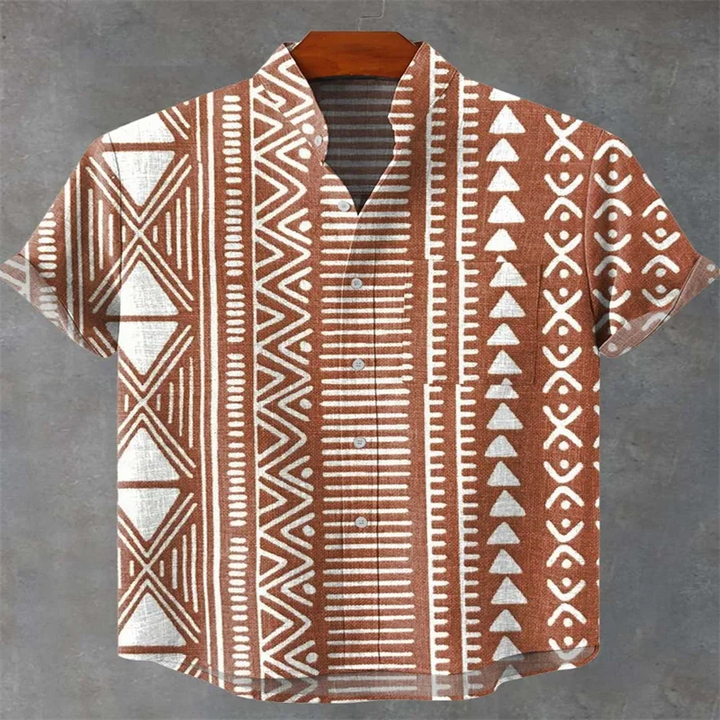 Men's Short Sleeve Shirt Beach Vacation Men's Wear-Bennys Beauty World