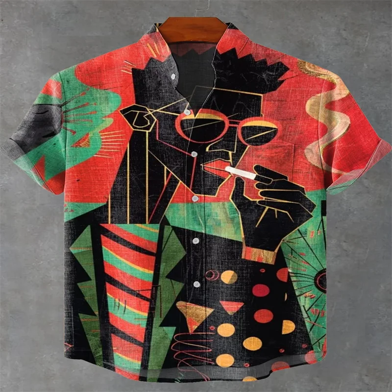 Men's Short Sleeve Shirt Beach Vacation Men's Wear-Bennys Beauty World