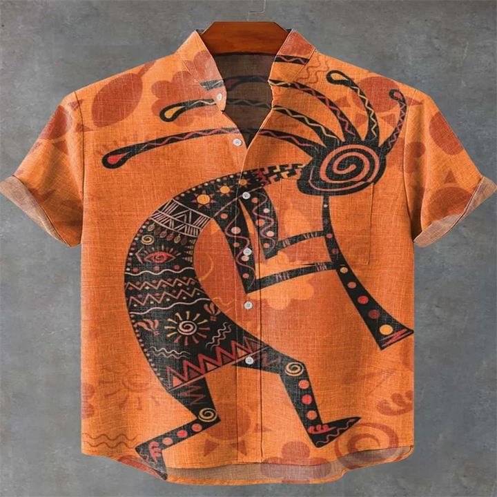 Men's Short Sleeve Shirt Beach Vacation Men's Wear-Bennys Beauty World