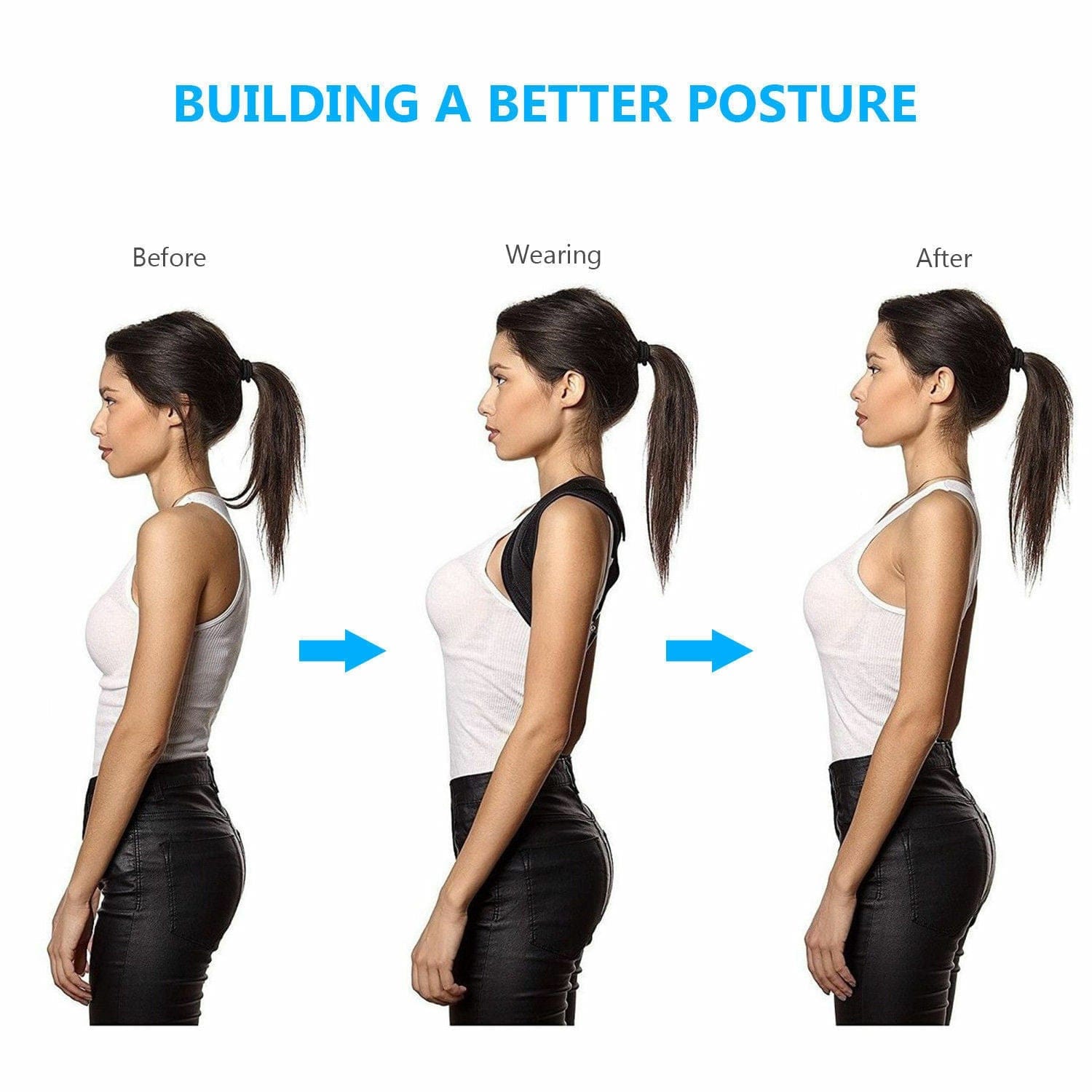 Adjustable Back/Posture Corrector Bennys Beauty World