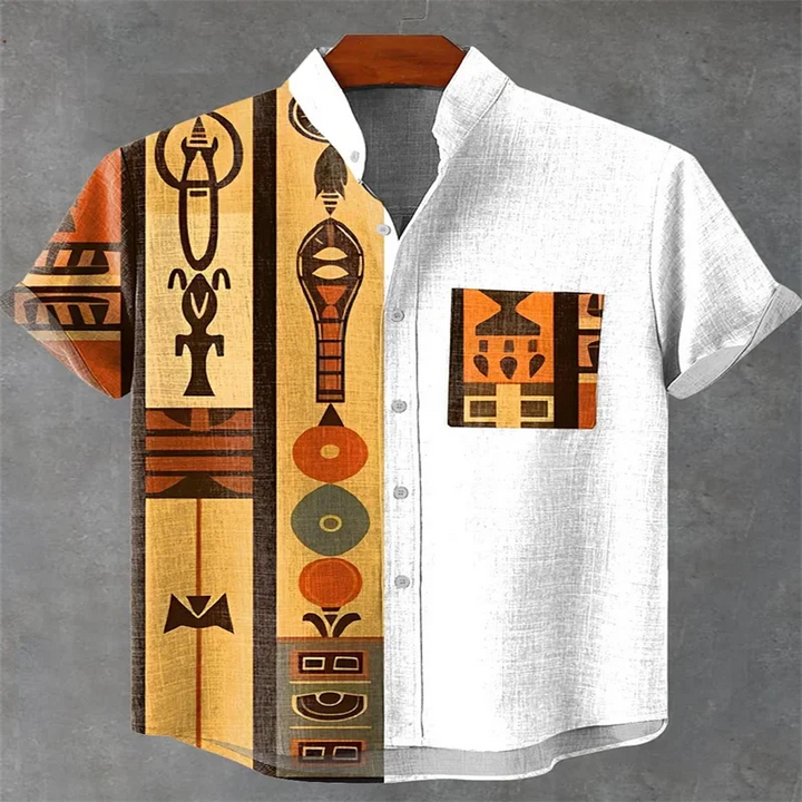 Men's Short Sleeve Shirt Beach Vacation Men's Wear-Bennys Beauty World