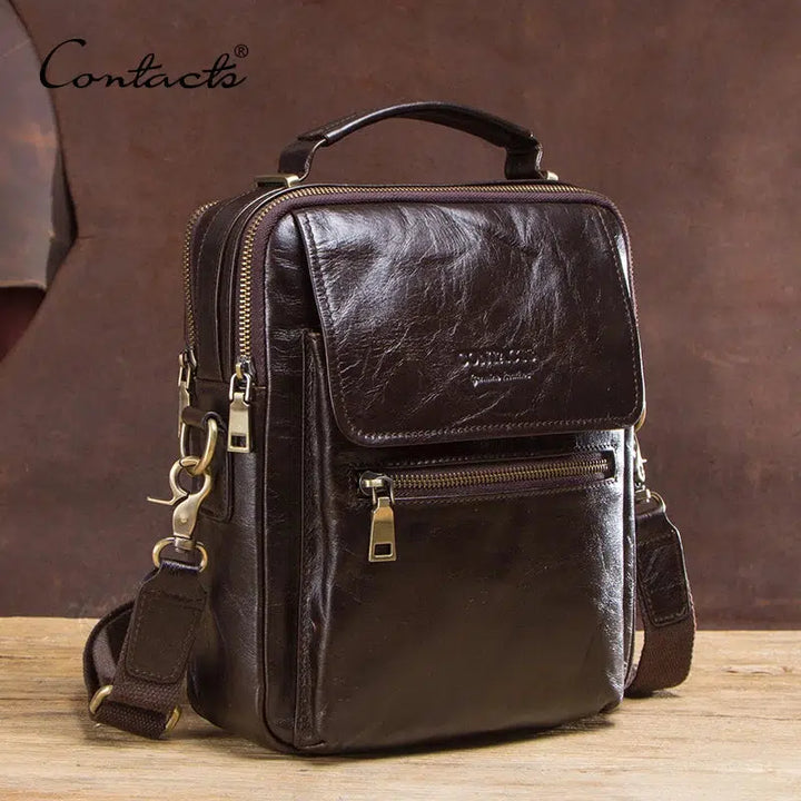 Leather Messenger Bag For men Casual Shoulder Crossbosy Bags-bag-Bennys Beauty World