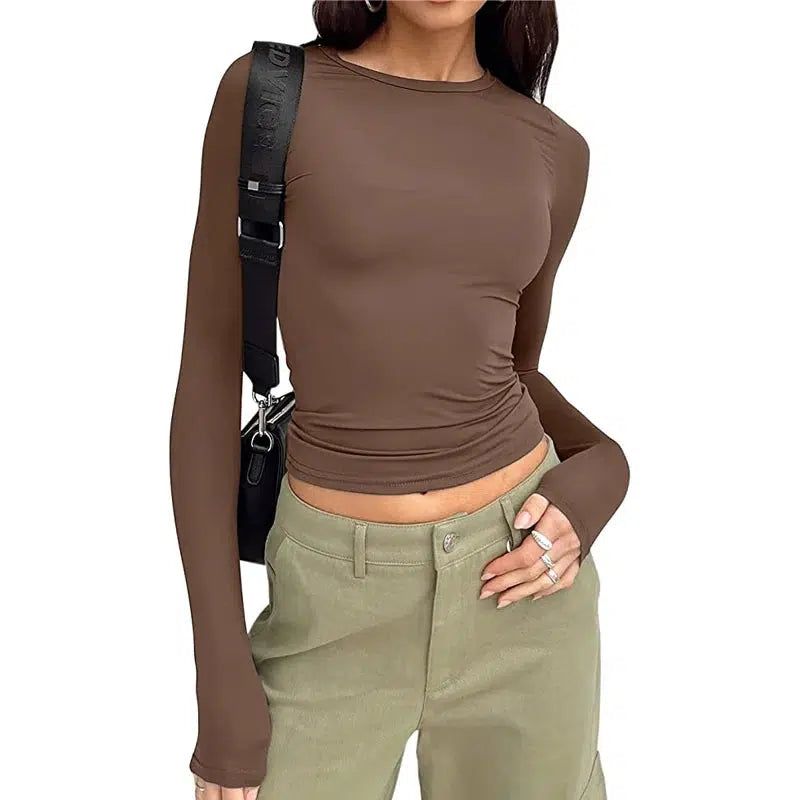 Spring Streetwear Crop Pullover Top-blouse-Bennys Beauty World