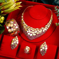 Africa Jewelry Sets For Women Wedding Party Zircon Bridal Jewelry Set Bennys Beauty World