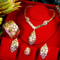 Africa Jewelry Sets For Women Wedding Party Zircon Bridal Jewelry Set Bennys Beauty World