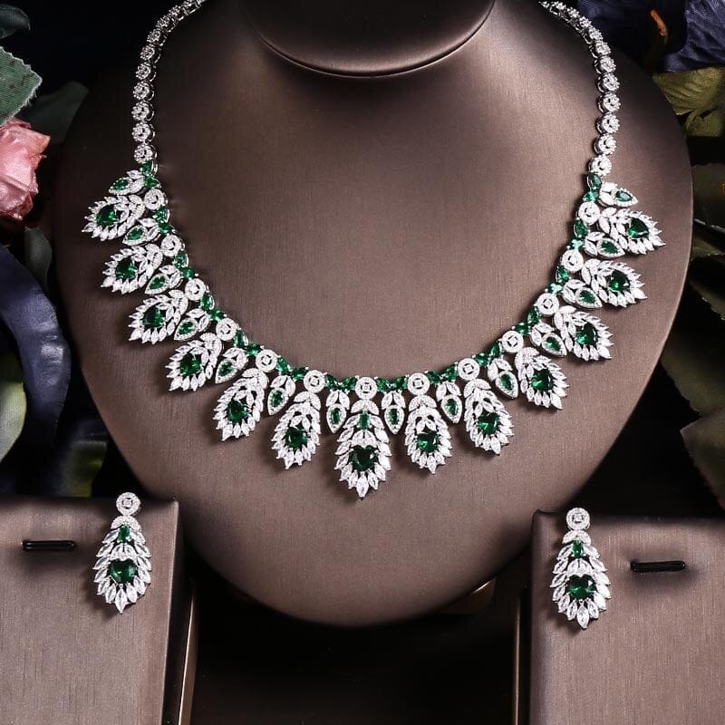 African Bridal Zirconia Jewelry Sets For Women Bennys Beauty World