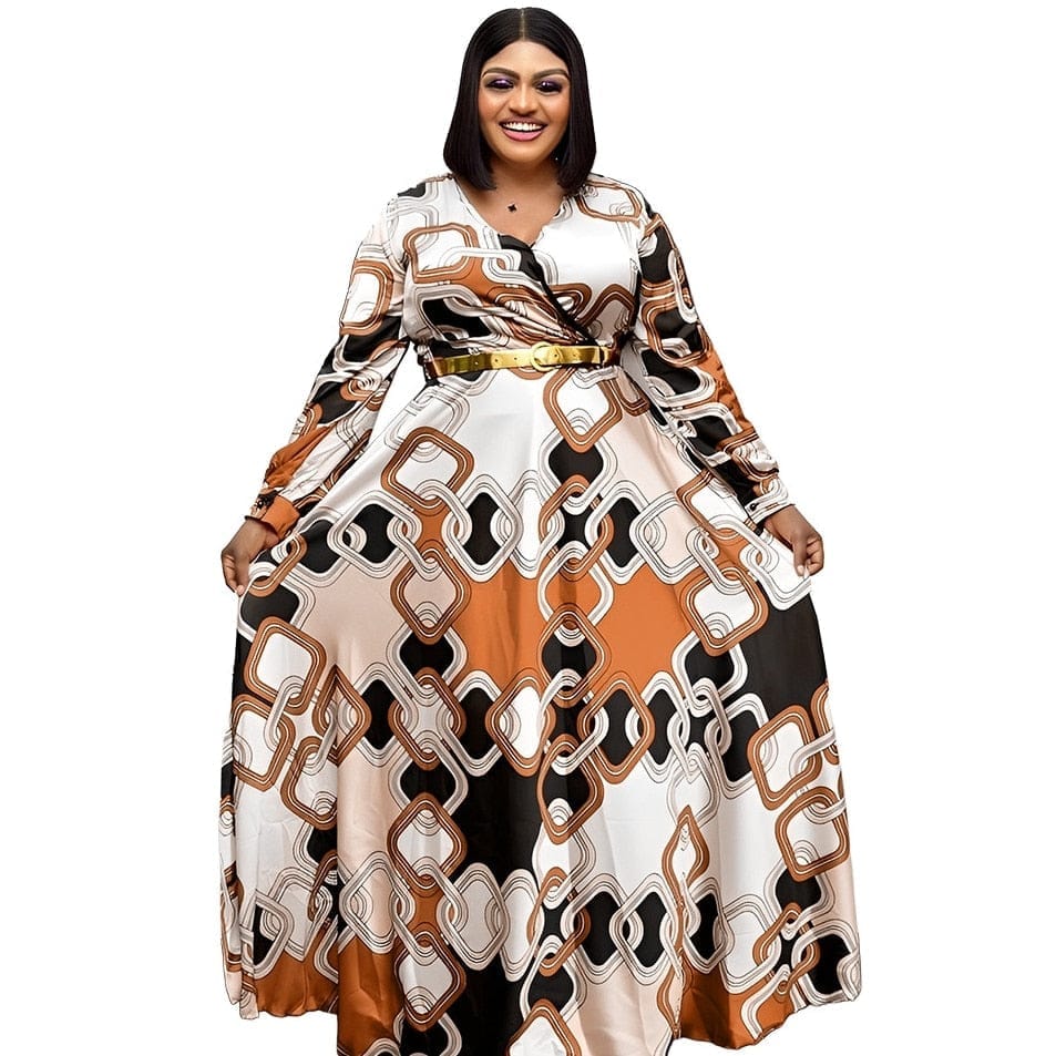 African Dresses For Women Elegant Polyester Maxi Dress Bennys Beauty World