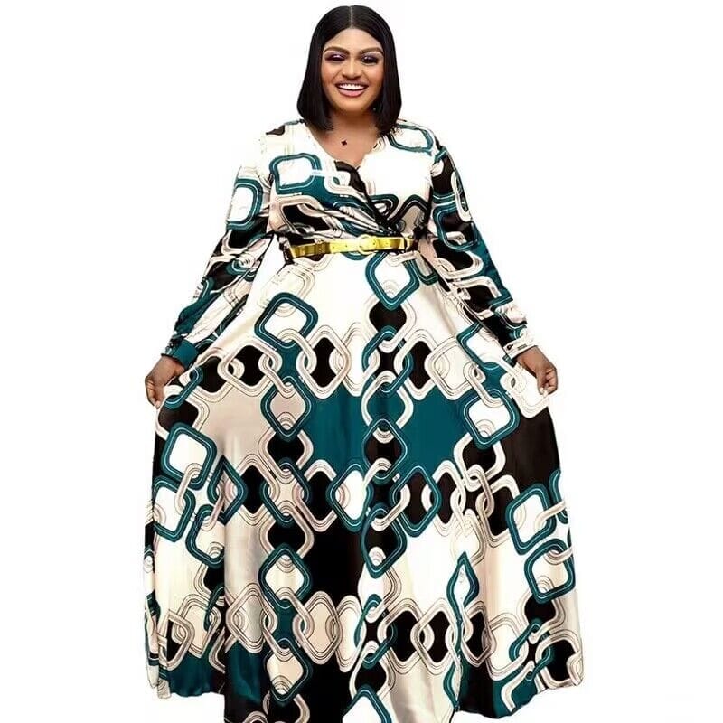 African Dresses For Women Elegant Polyester Maxi Dress Bennys Beauty World