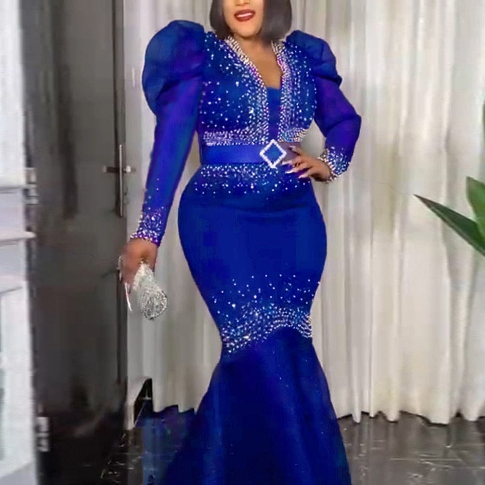 Plus size store african evening gowns