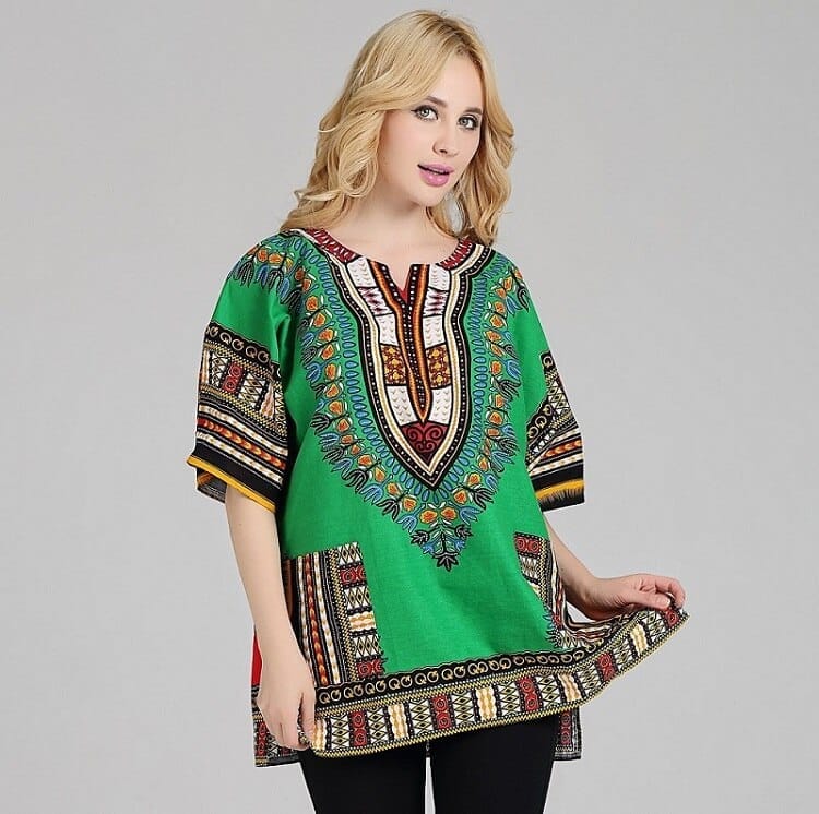 African Fashion Dashiki Design Floral Dress BENNYS 