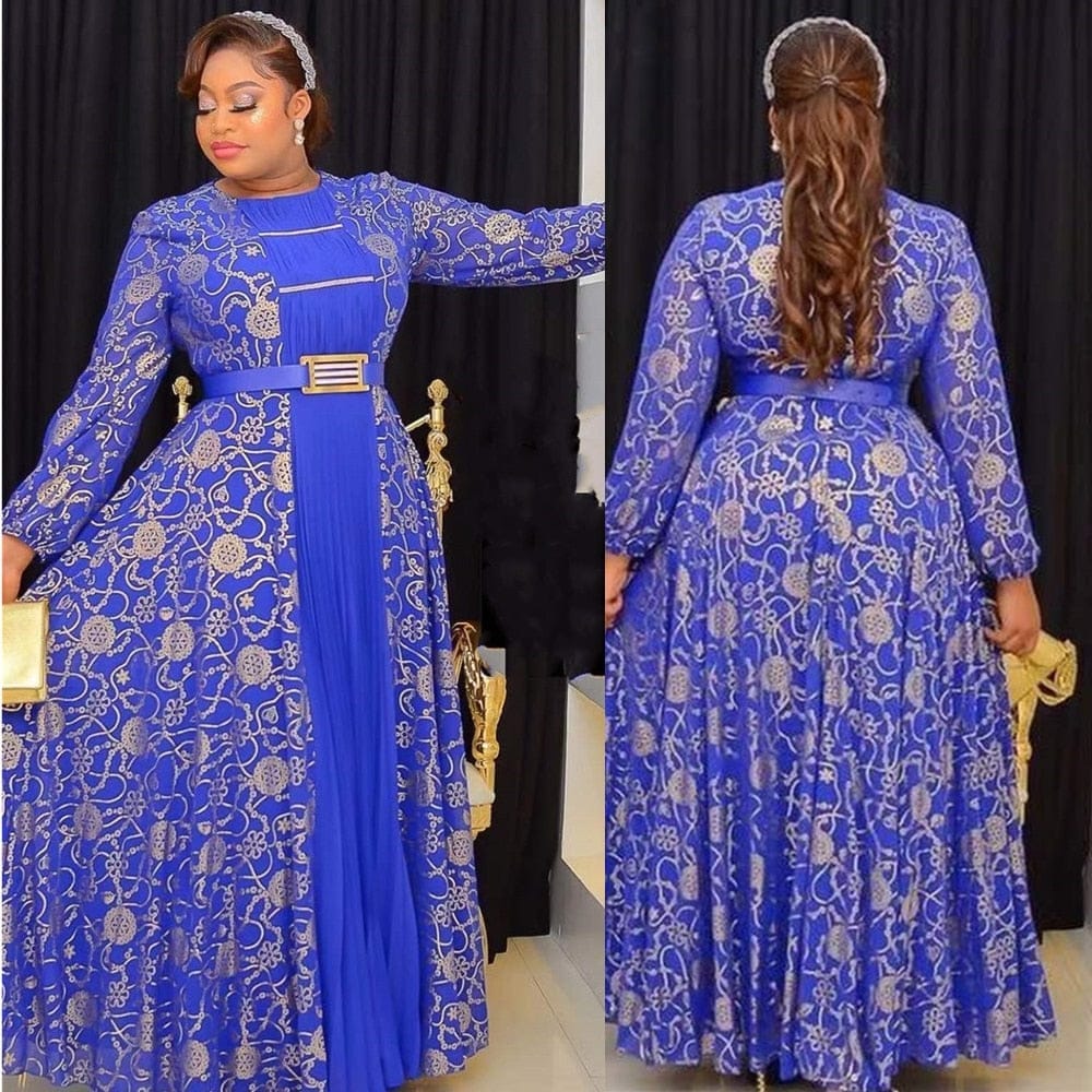African Maxi Dresses For Women 2023 PlSize Evening PartyChiffon Dress BENNYS 