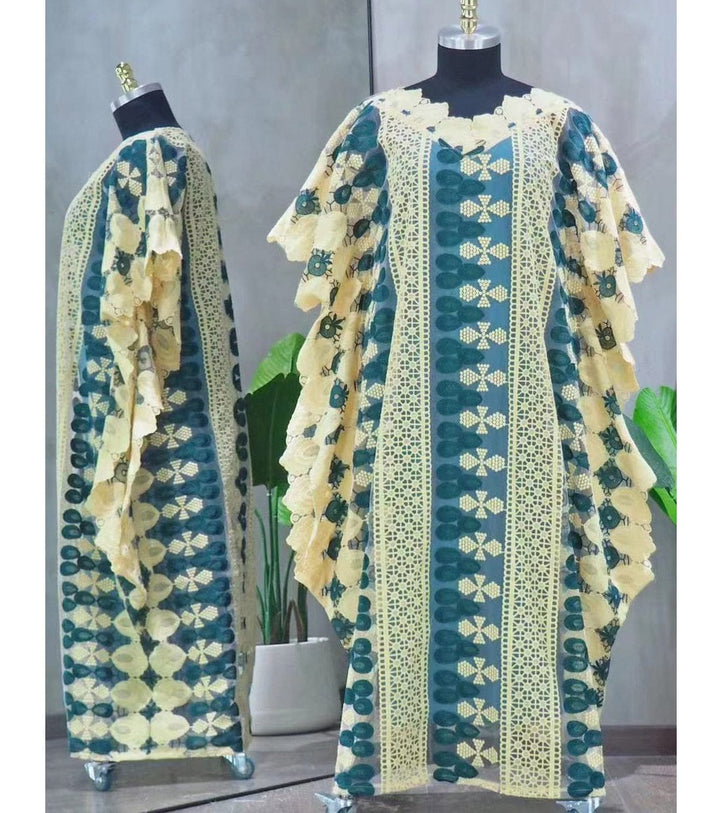 African Women Clothing Dashiki Long Evening Maxi Dresses + Inside Skirt Bennys Beauty World