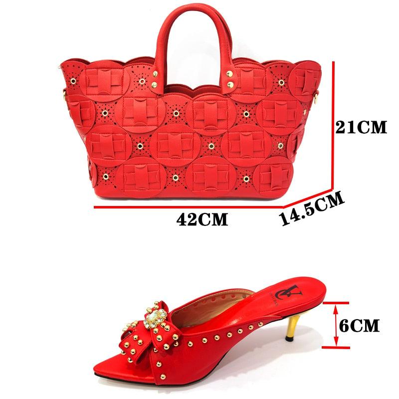 African Women Shoes and Bag Set African Sets Wedding Party Bennys Beauty World