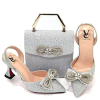 African Women's High Heel Party Shoes and Bags Set Bennys Beauty World
