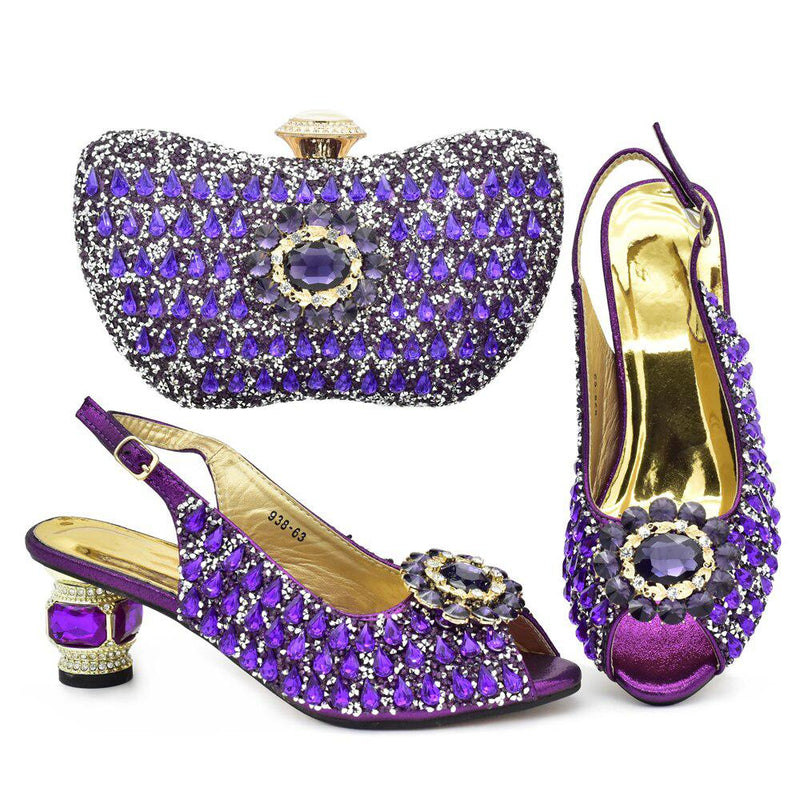 African Women's Party Shoes and Bags Set Bennys Beauty World
