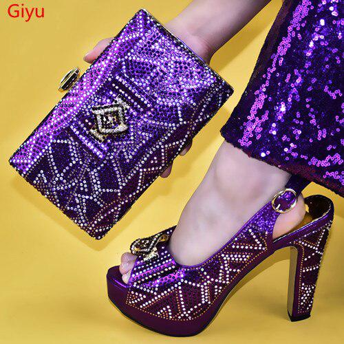 African Women's Shoe and Bag Set Italian Matching Shoe and Bag Bennys Beauty World