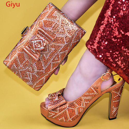 African Women's Shoe and Bag Set Italian Matching Shoe and Bag Bennys Beauty World